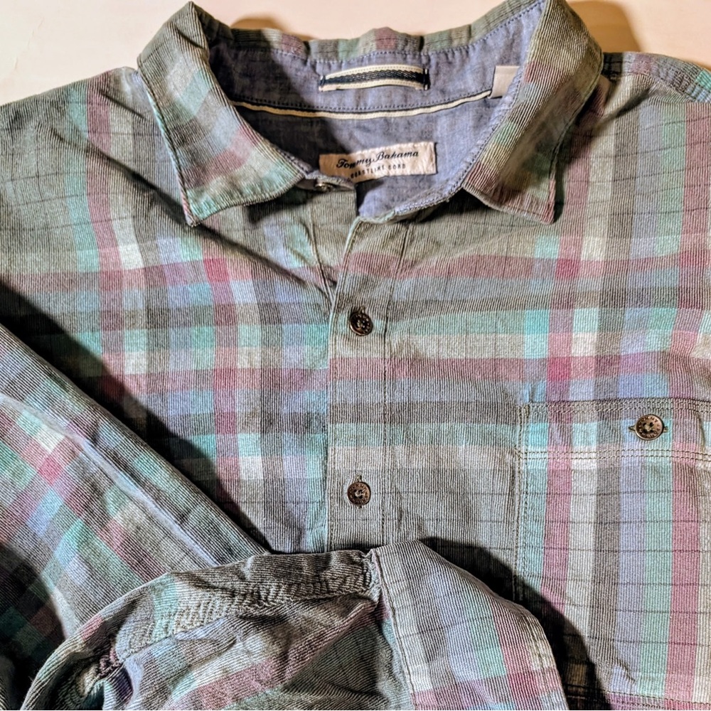 Tommy Bahama Coastline Cotton Courderoy Button Down Men’s size XXL TG